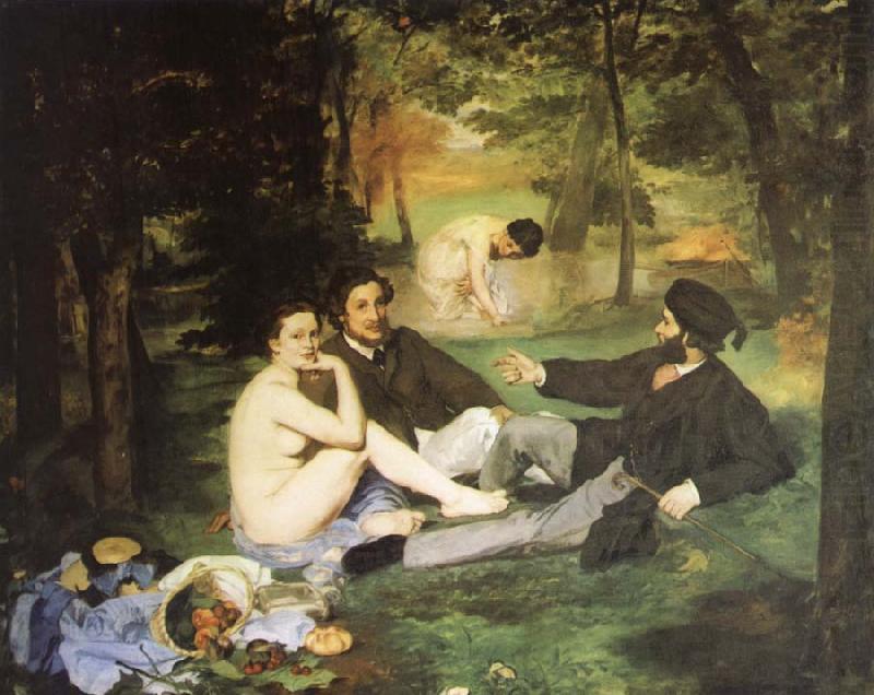 Having lunch on the grassplot, Edouard Manet